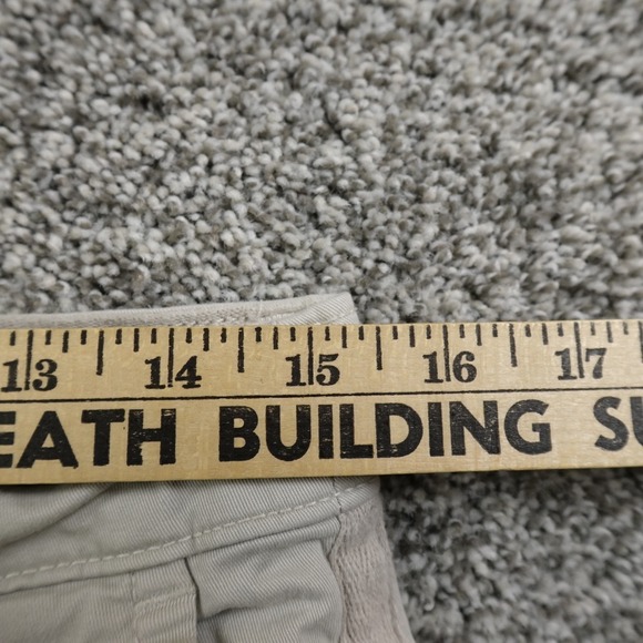 Gap Pants Womens 6 Beige Gray Chino Trousers Khakis Mid Rise Flat Front Stretch - Picture 5 of 13